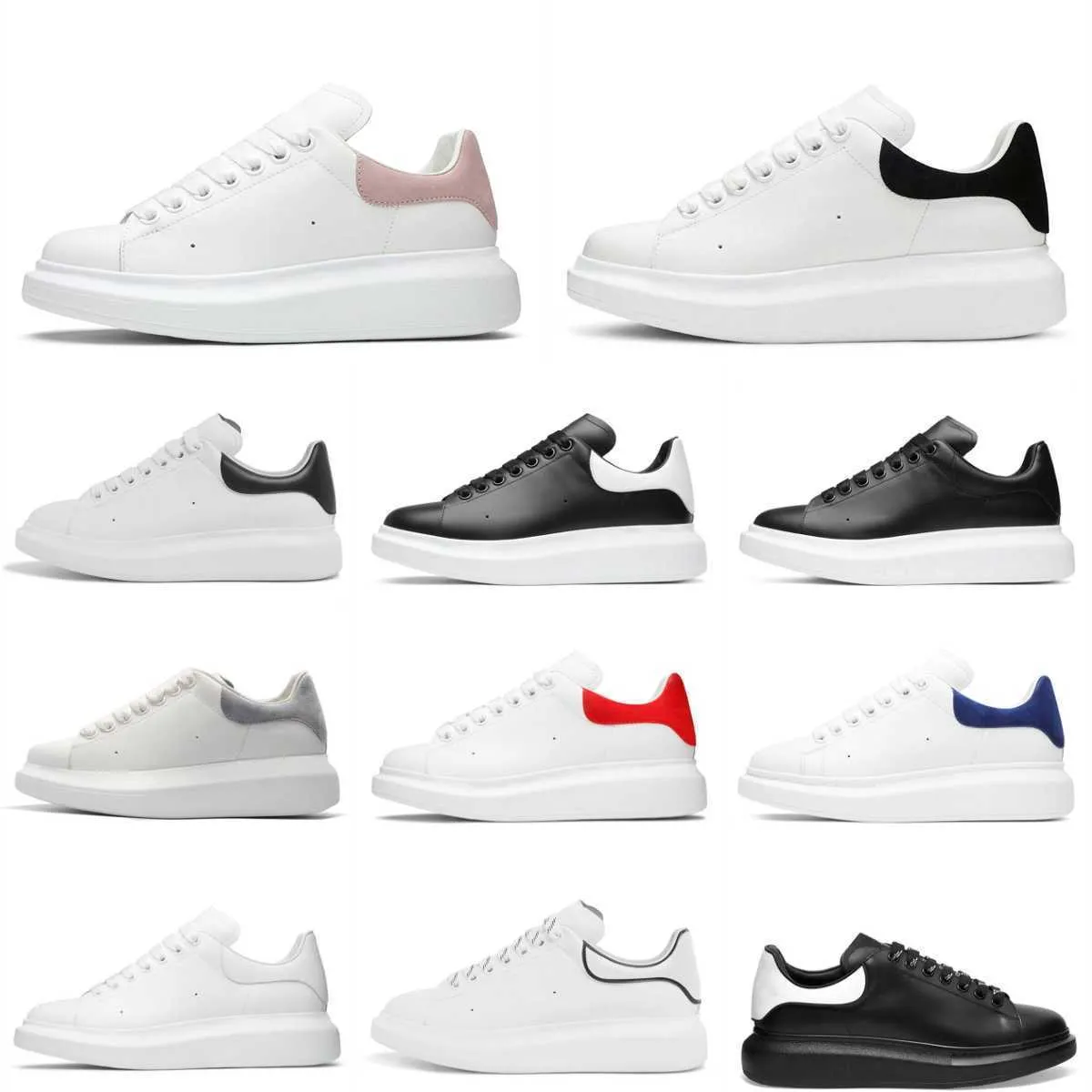 Designer Femme chaussure en cuir à lacets hommes plate-forme de mode baskets surdimensionnées noir blanc hommes femmes luxe velours daim chaussures décontractées chaussures de espadrilles 35-48