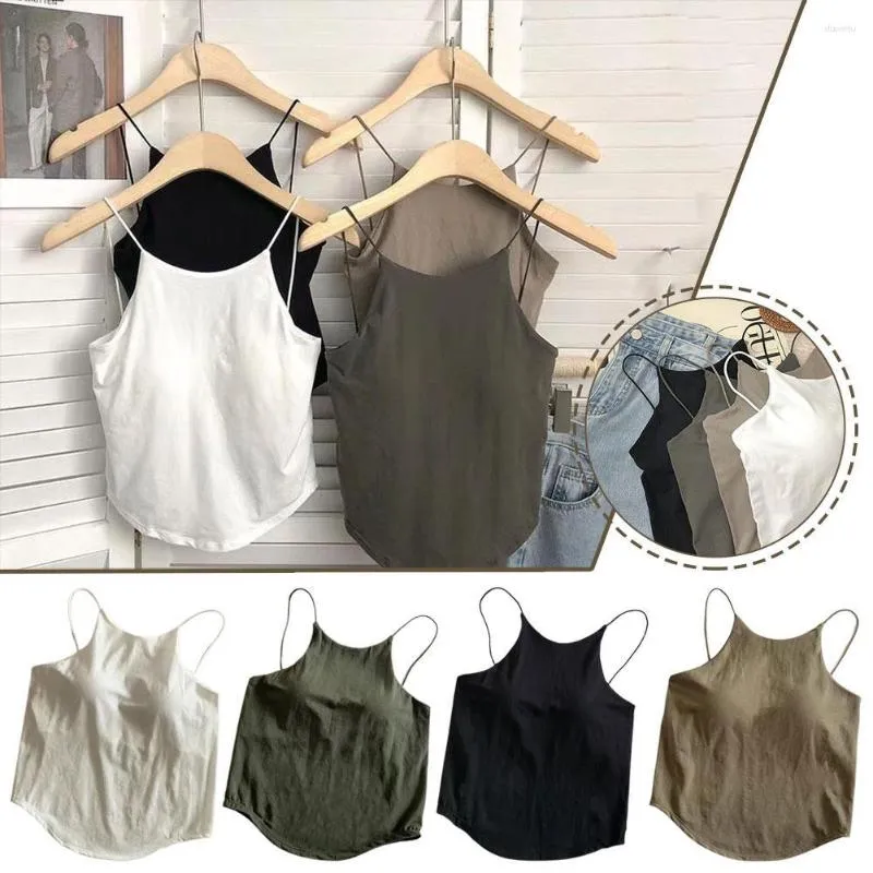 Camisoles Tanks STRAP Back Anti Chare Verte One-Piece Version coréenne enveloppe de poitrine Sous-vêtements pour les filles portant des vêtements d'extérieur irréguliers