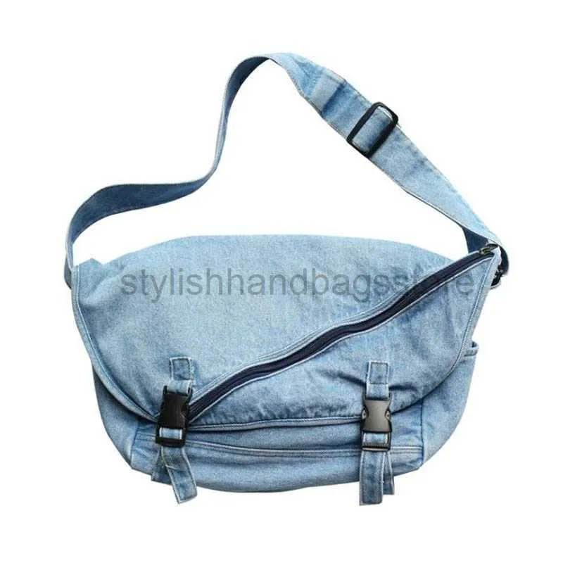 Sacs à bandouliers Wahyah Sacs de body mignon pour femmes Denim 2021 Bourses de luxe et sacs à main sac de créateur de street toile