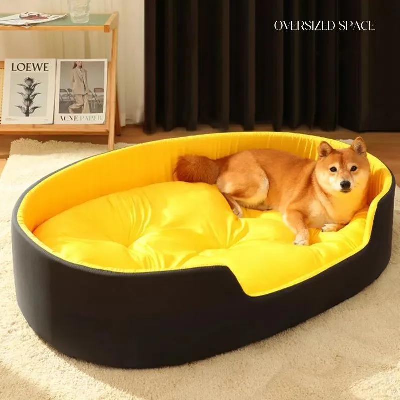 Kennels Pens Four Seasons Universal Big Size Large Dogs House Sofa Kennel Soft Dog Cat Warm Bed S-XXL Pet Accessories 230812