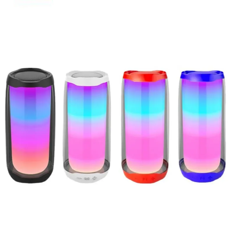 Mini Bluetooth Speaker with Pulsating LED Lights - Portable Wireless ...