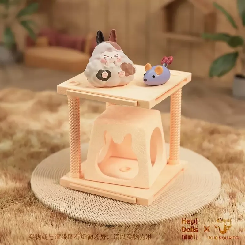 Blind Box Suplay Kiki Meow Apartment Series Box Spielzeug süße Anime Action Figure Puppenmodelle Sammler Kawaii Mystery Geschenke 230812