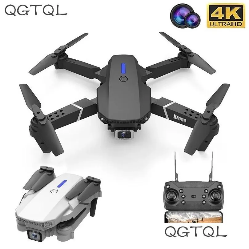 Aircraft électrique / RC LSRC Quadcopter Drone E525 HD 4K 1080P Caméra et hauteur FPV WiFi Gestion de RC Pliable Gift Toy 201208 DROP DHBTG