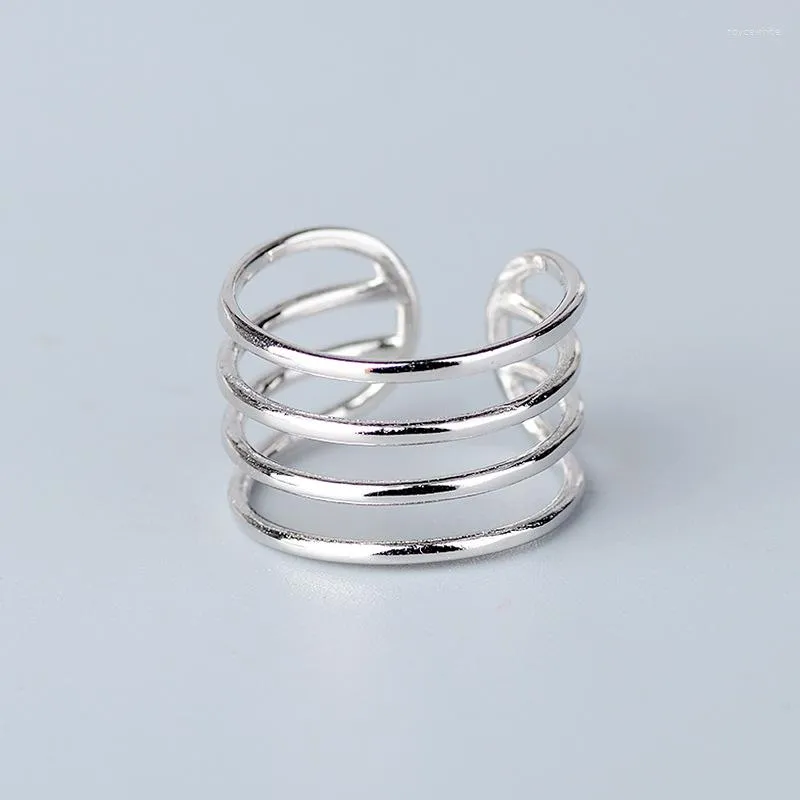 Wedding Rings Personality Silver Color Multi-layer For Women Fashion Retro Antique Bridal Jewelry Anillos