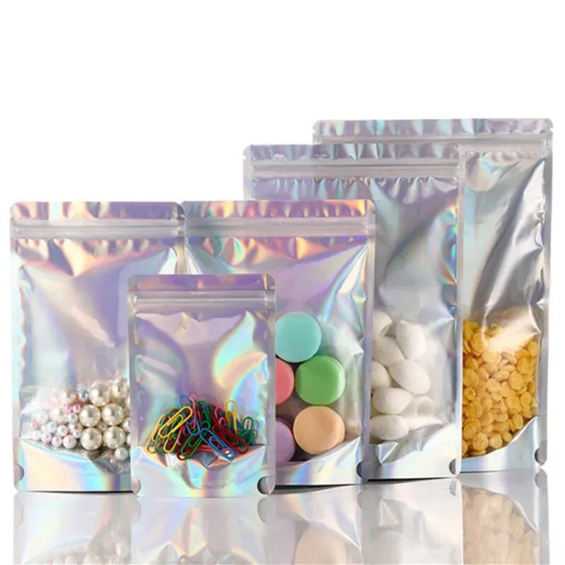Wholesale Wholesale Resealable Stand Up Transparent Plastic Zipper