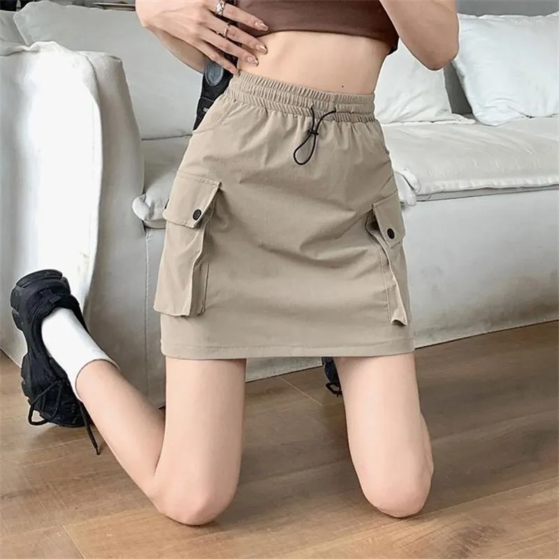【SOMEWHEREBUTTER】韓国人気◆String Cargo Skirt タイト SOMEWHEREBUTTER】韓国人気◇String Cargo Skirt タイト