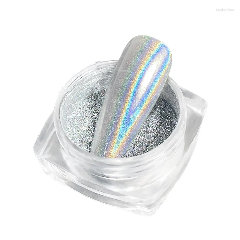 Glitter per unghie bokowholesale 0,5 g/PC laser super cromo platinum a specchio artistico colorato in polvere