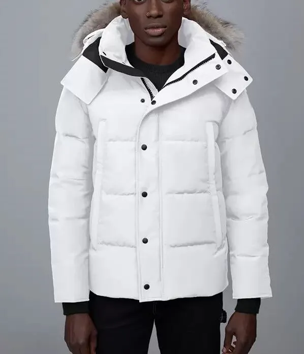 Canada Puffer Jackets Uomo Designer Vera pelliccia di coyote Outdoor Wyndham Giacca a vento Jassen Capispalla con cappuccio Fourrure Manteau Piumino Hiver top giacchestop 11