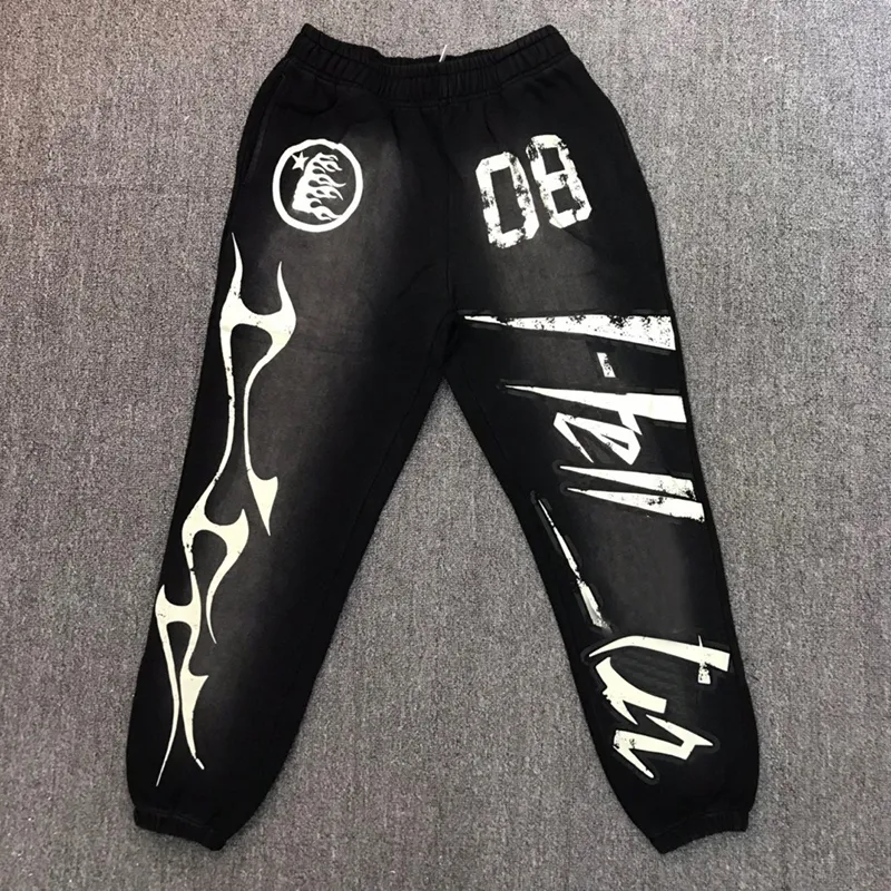 Męskie luksusowe projektanci spodnie pressl piekielne studia czerwone spodnie flare spodnie dres men jogger moda hip hop spodnie pinkwing-12 cxg81419