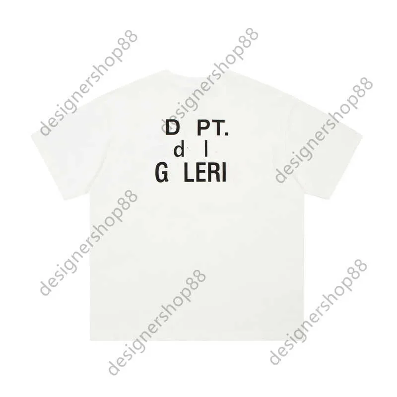 Nuova tendenza della maglietta GD di alta qualità Simple Letter Stamping coppia sciolta a maniche corte per uomini e donne designer bianco marca Pura Cotton Tshirt