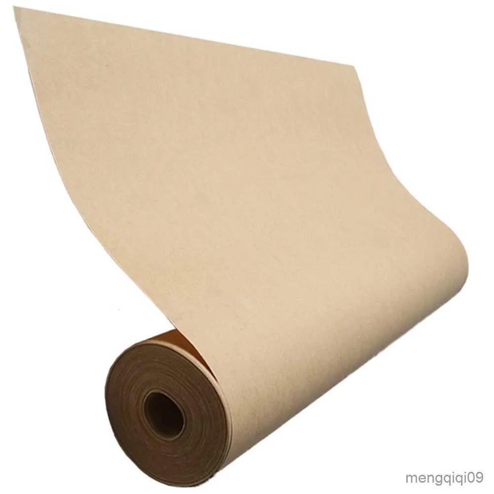 Gift Wrap 1 Roll DIY Painting Wrapping Brown Kraft Paper Rolls Wrapping Paper Roll Warp Paper for DIY Craft Gift R230814