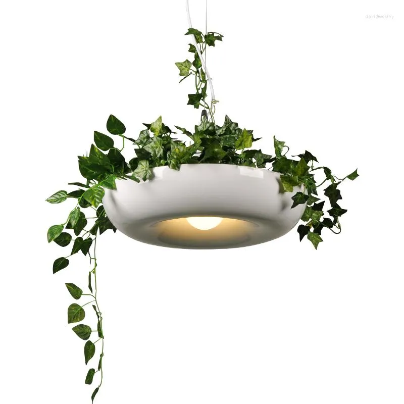 Pendellampor nordiska växtlampor diy himmel trädgård led blommor potten hängande lampa mats restaurang belysning fixturer hem dekor armaturer