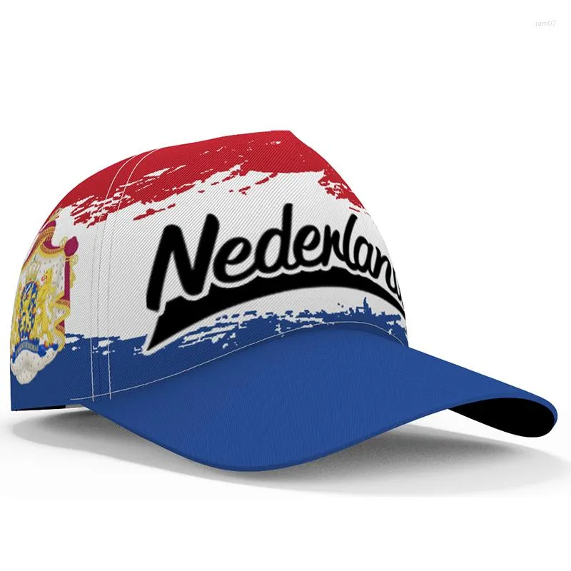 Ball Caps Netherlands Baseball 3D 3D Fatto su misura Logo team NL Hats NLD Country Travel Fishing Nation Dutch Nation Kingdom Holland Headgear