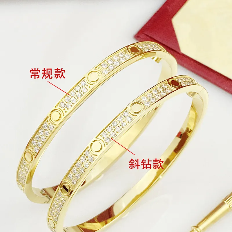 Designer love bracelet 4mm brand-name bracelet upscale unisex brand-name bracelet suitable for all occasions gold silver rose bracelet jewelry. 01