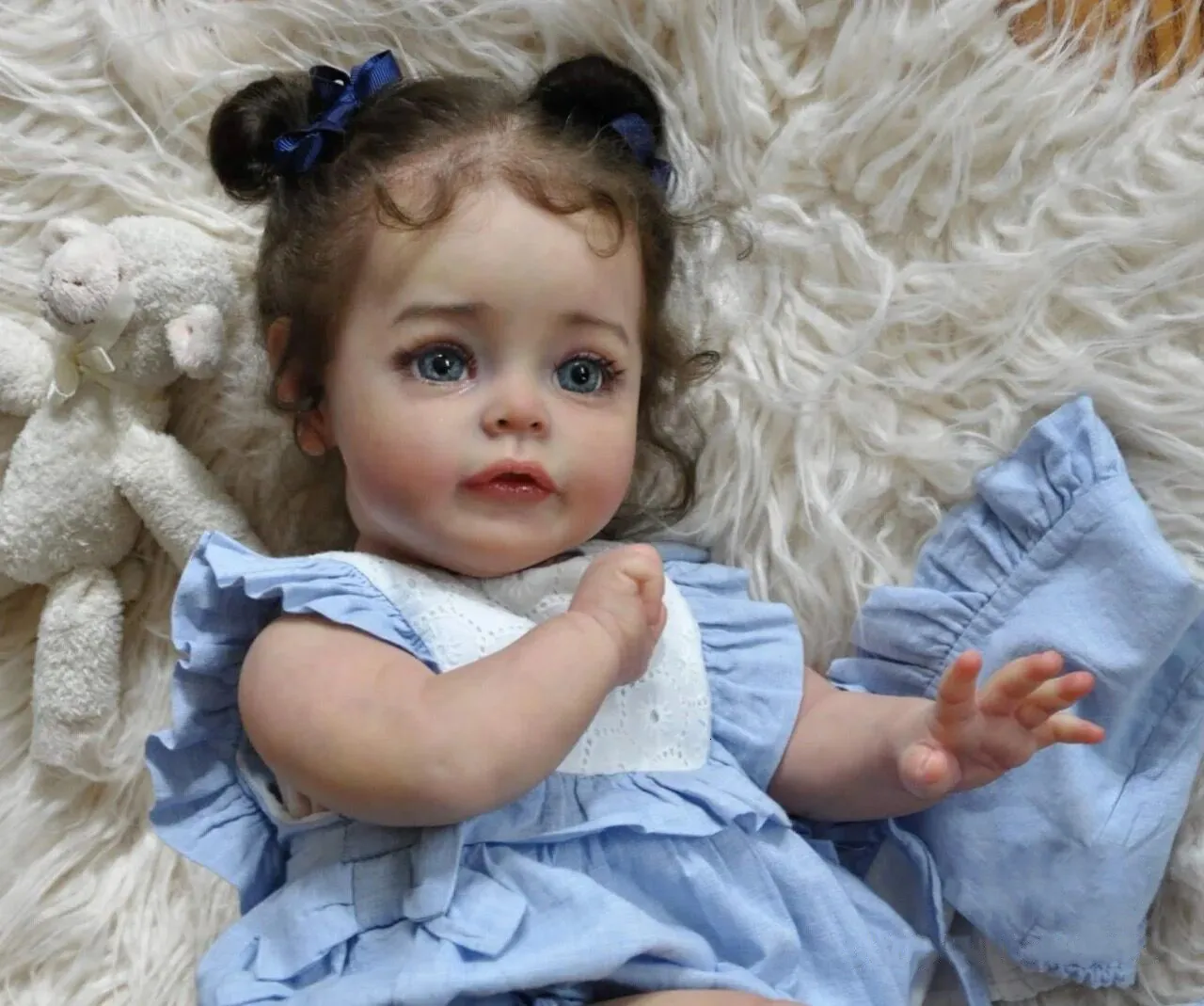 Doll Accessories 60CM Huge Size High Quality Doll SueSue Large Baby Reborn Toddler Pop Girl Doll Soft Hug Body Cute Baby Doll Accessories 230812