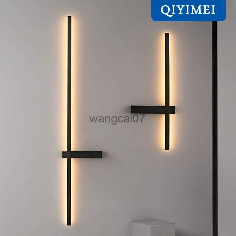 Lampade a parete moderne Minimalista LAD LAD LAD LAMPAGNI SALO DEL SOGNALI SOGGIORI ALLUMINIO ALIMINE IN INDICOLA SCONCE GOLD NERO AC85-260V DECORAZIONE DELLA CASA HKD230814