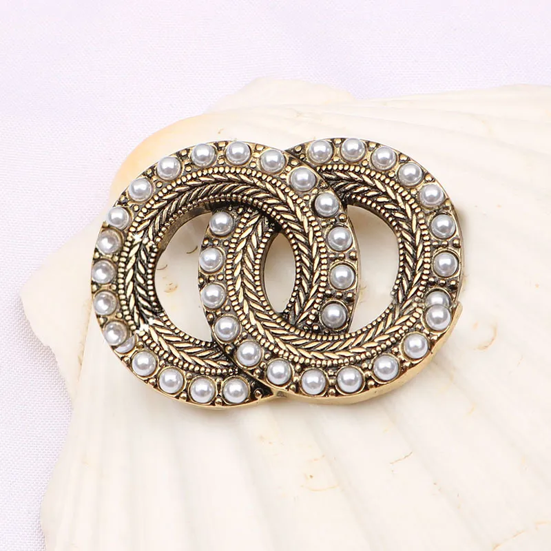 Prosty wiatr biżuteria broszka biżuteria Kobiety Pearl Crystal Rhinestone Broothes Gardzie Suit Pin moda biżuteria dekoracja odzieży moda