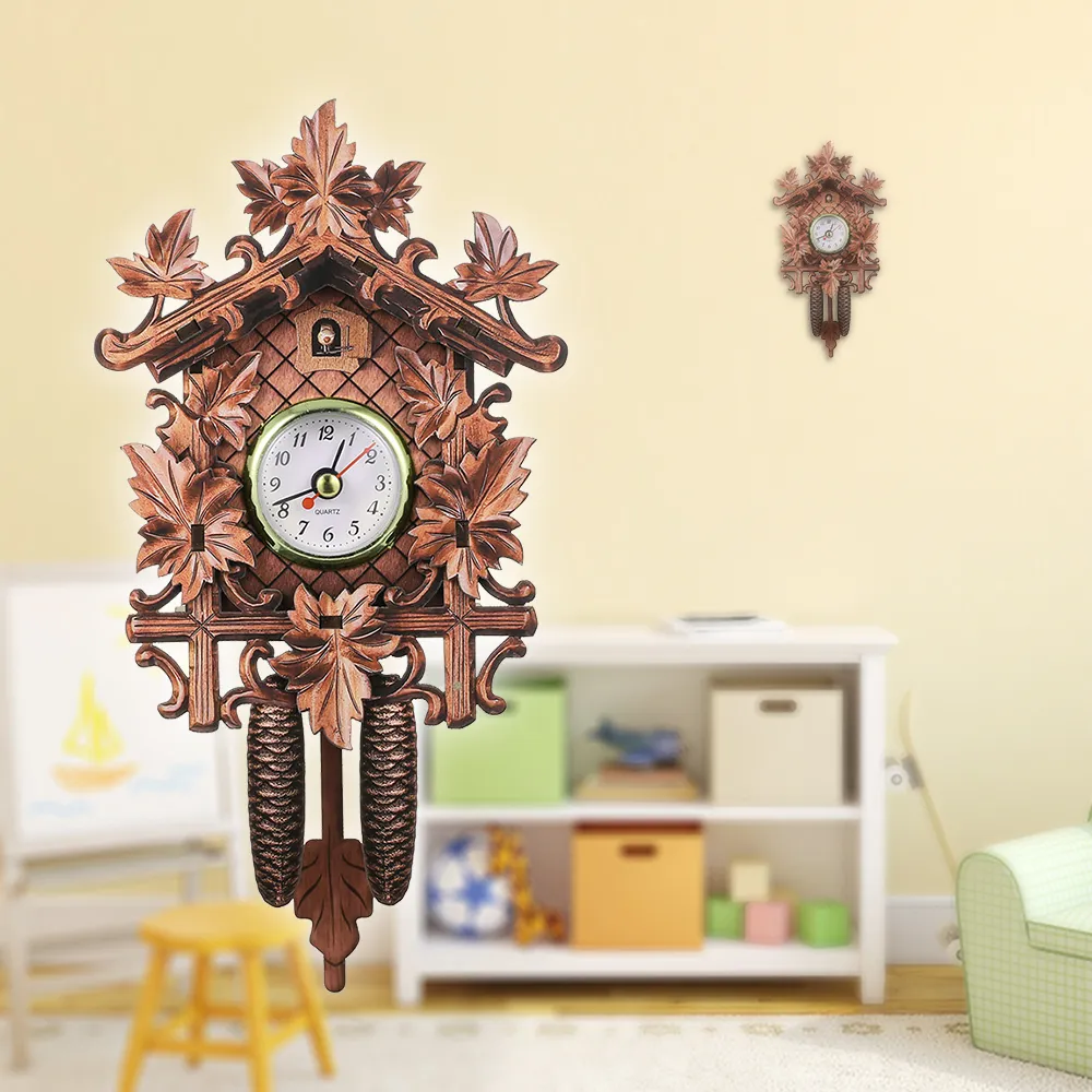 Relojes De Pared Cuco Vintage Reloj De Pared Arte Chic Pendulo Craft Craft Bird Wood Decoracion Para Colgar Para El Restaurante Home Cafe Restaurante 230814 De 9 65 DHgate
