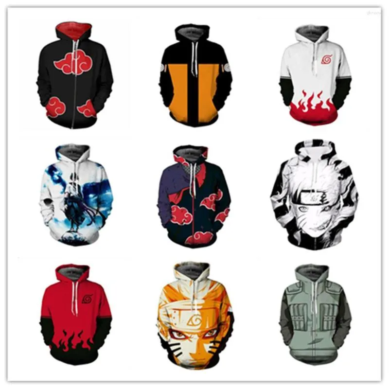 Erkek Hoodies Bahar Sonbahar Uzun Kollu 3D Baskı Unisex Anime Cosplay Kostüm Günlük Kapüşonlu Sweatshirt Tops