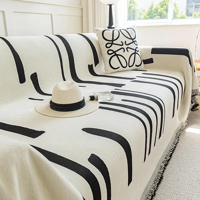 Крышка стулья с двумя боковыми использованием диван -крышка полотенца Chenille Броки