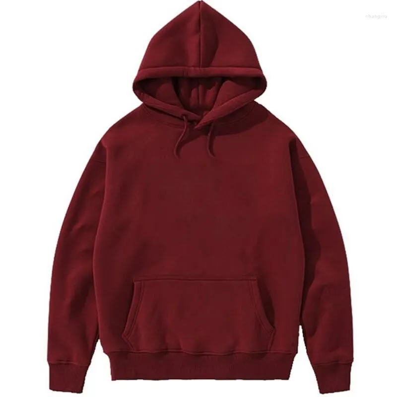 Men's Hoodies 2023 Men And Women With Simple Hoodie Casual Pure Color Autumn Couple Clothes