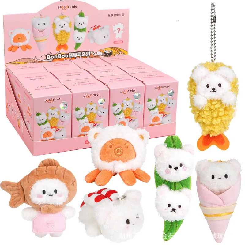 Blind Box Booboo Bear Sushi Box Plüsch Puppe Überraschung Gudenstasche für Mädchen Geschenk 230814