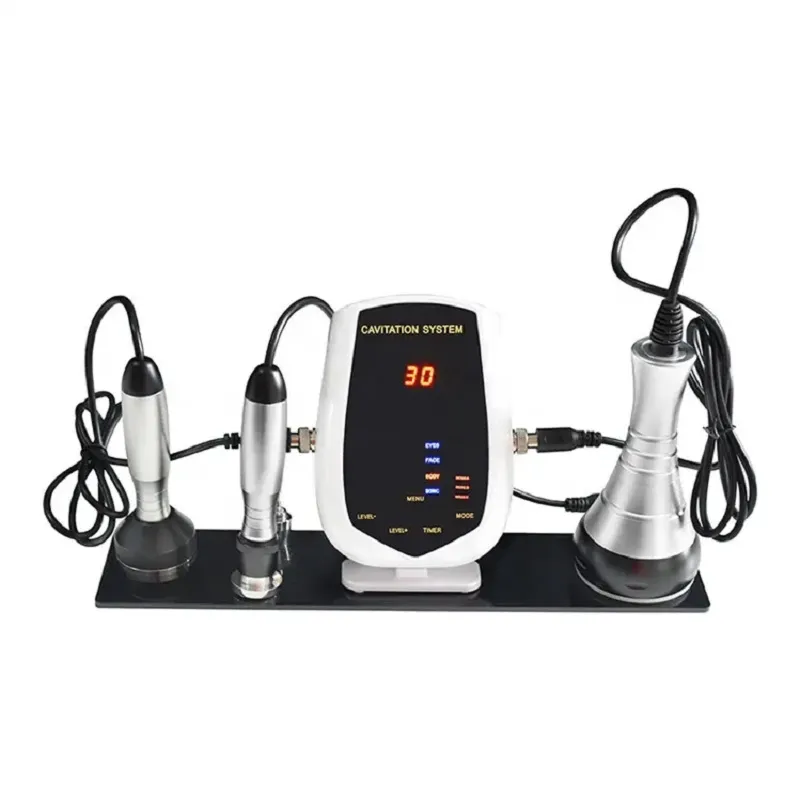 5 MHz 3 dans 1 40k Cavitation Ultrasons Slim RF Lipo Cavitation Machine de perte de graisse 40K Système de cavitation à vide RF Ultrasonic Rf