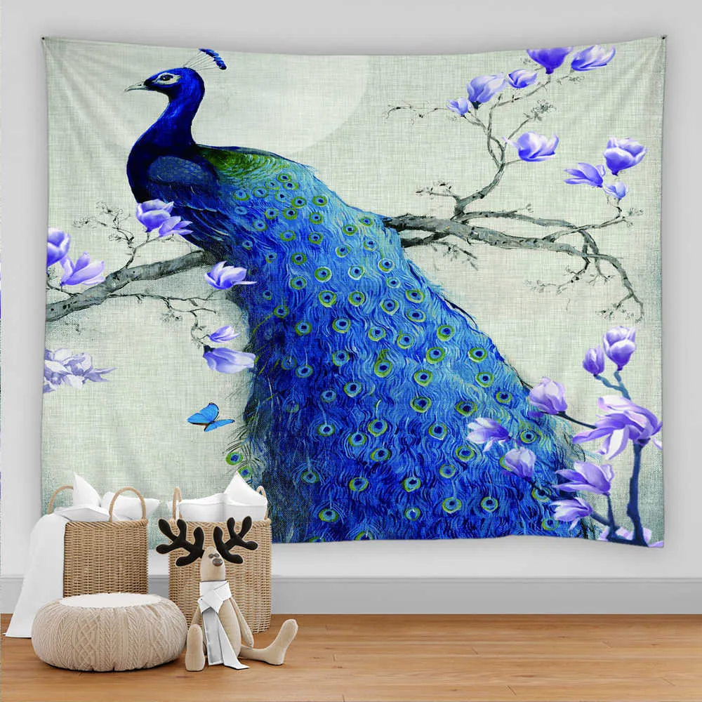 Bird tapestry wall hanging sale