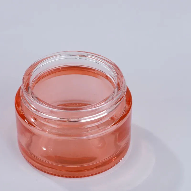 Pink 5g 10g 15g 20g 30g 50g 60g 100g Glass Cream Jar Facial Cream Packaging Container