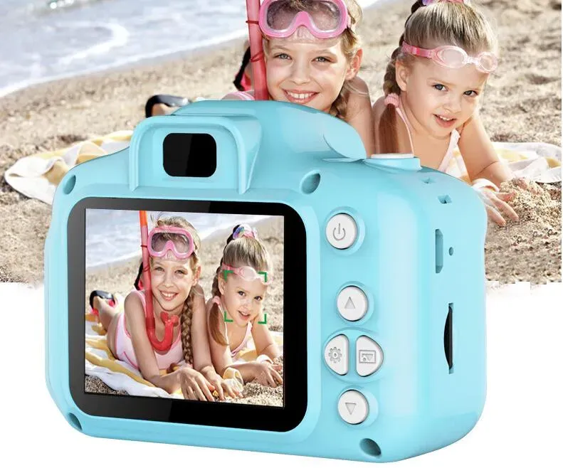 Kids Camera Hot Xmas Children Mini Digital Camera Cartoon Cam 8MP SLR Camera Toys for Birthday Gift 2 Inch Screen Take Photo BJ