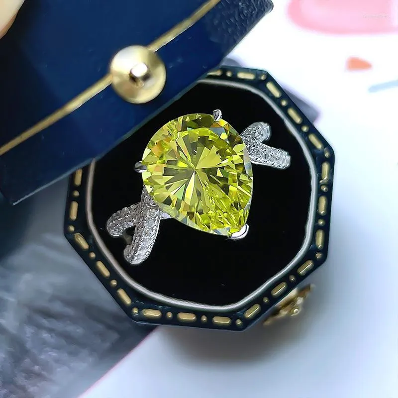 Pierścienie klastra s925 srebro srebro 7 13 Bow Diamond Pierścień Diamentowy Ins zagraniczny handicraft handelowy