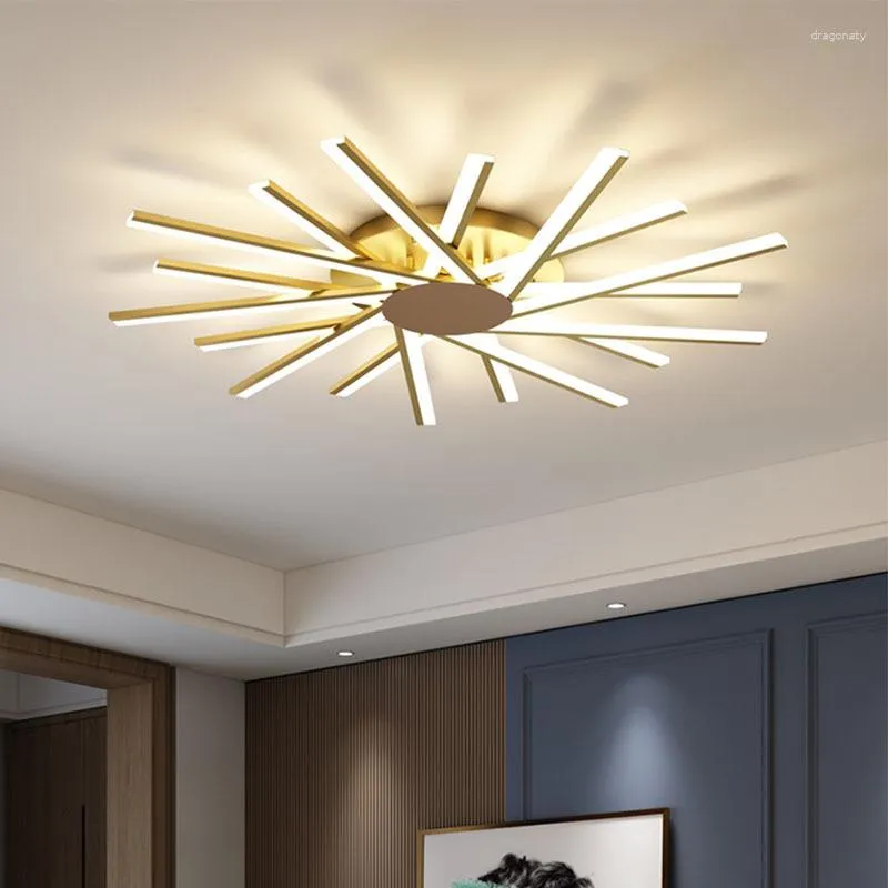 Luci soffitto soggiorno decorazione decorazione camera da letto a pinna a led con luce da pranzo remoto illuminazione interno