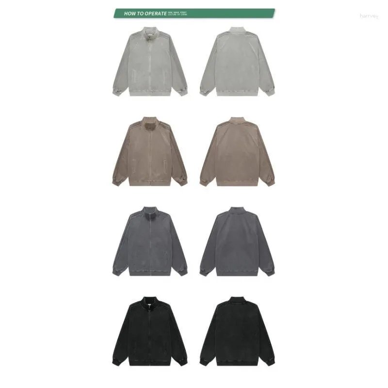 Men's Jackets 2023 Fashion Jacket With Zipper Retro Street Apparel - Autumn Coats