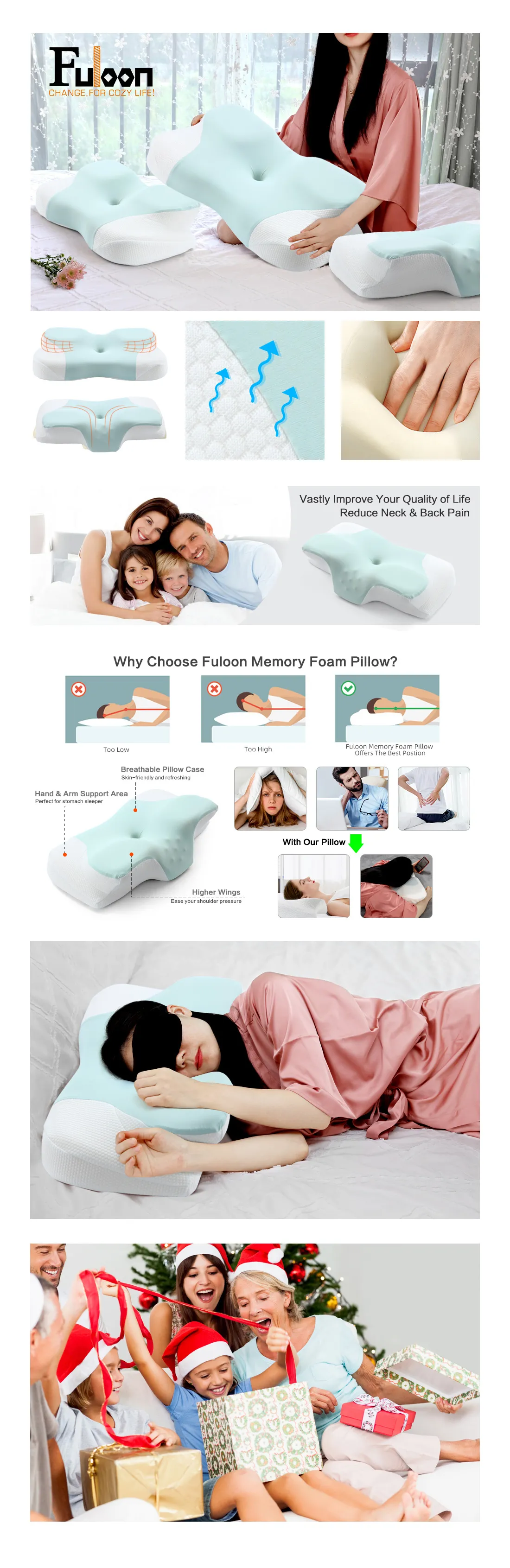 Memory foam pillow too high hotsell