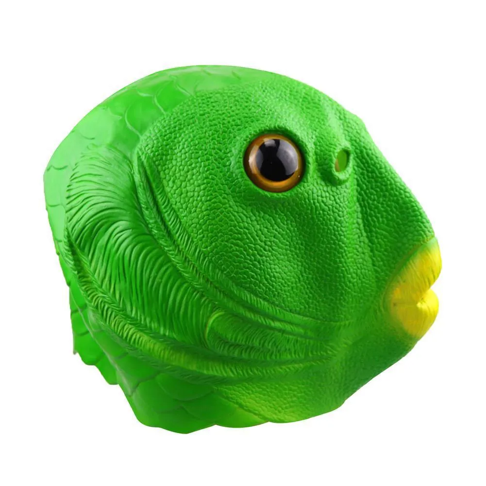 人面魚 専用 Fun Fish Head Mask With Rubber Latex Nhamnoys Real Face