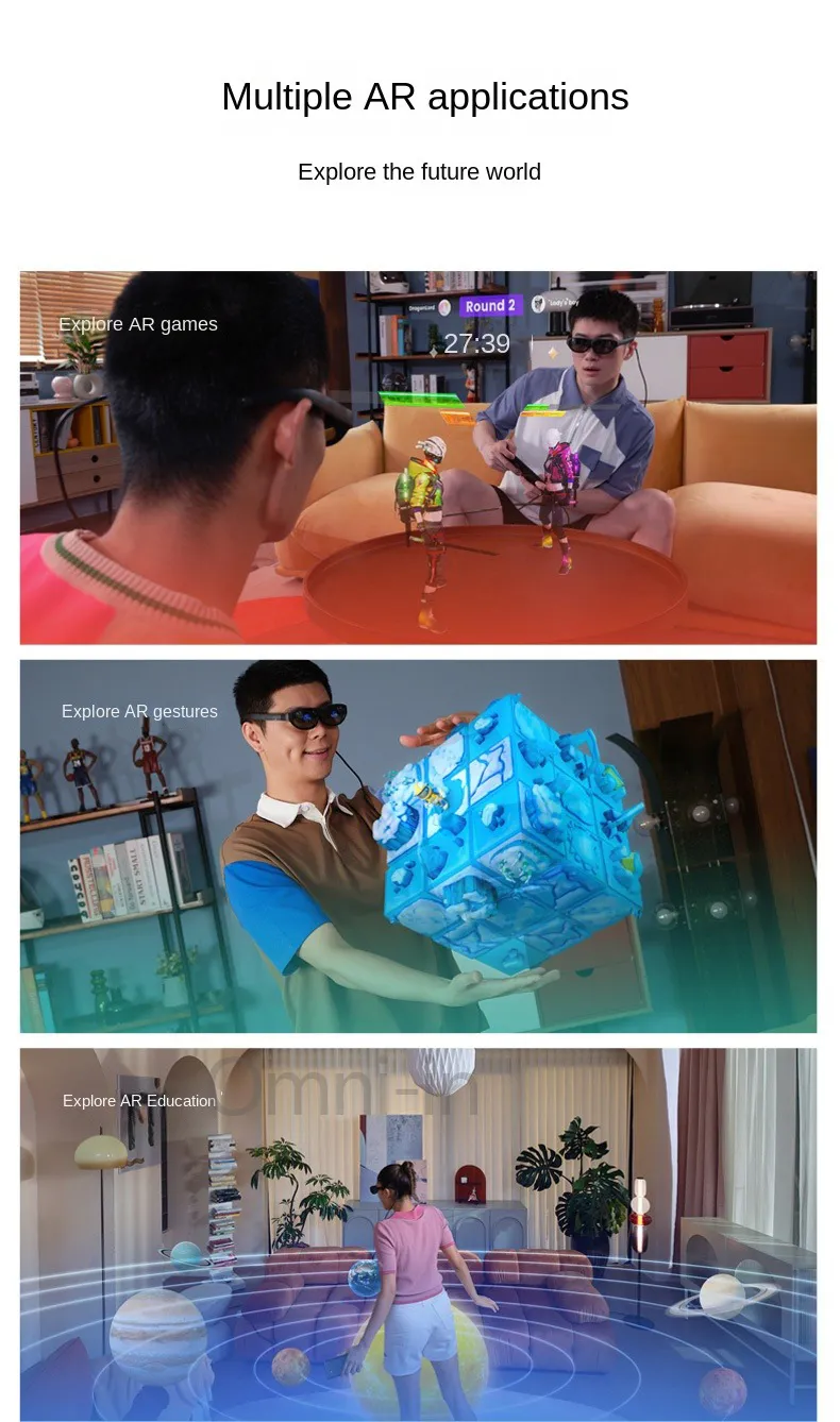 Smart AR Glasses: Nreal X 6DoF Full 3D Real Space AR Enterprise ...