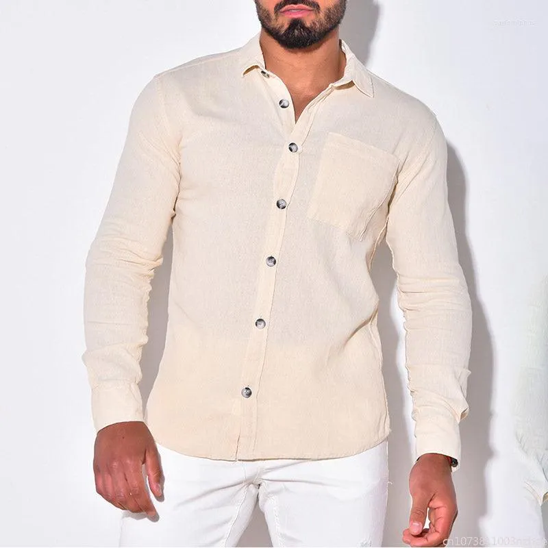 Męskie koszule wiosenne i jesienne Bluzki Czystość dla mężczyzn odzież Luksusowe długie rękawy kultywuj charakter moralny