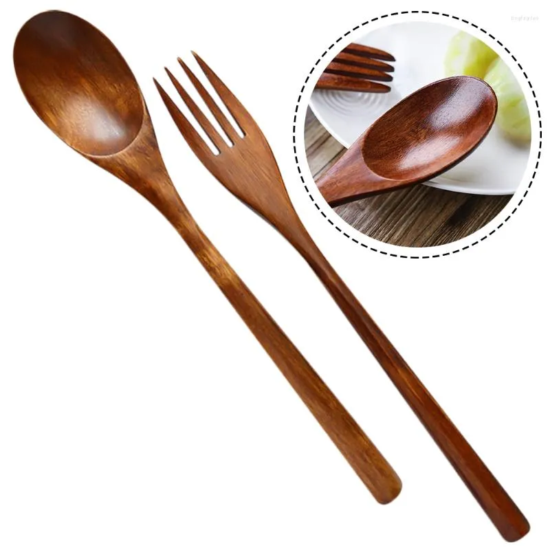 Dinnerware Sets Wooden Fork Spoon Home Accessories Delicate Dessert Salad Party Multi-function Appetizer Forks