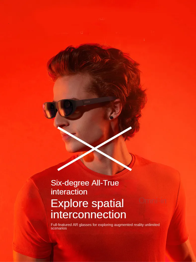 Nreal X Smart AR Glasses With 6DoF, Full Real Space Scene