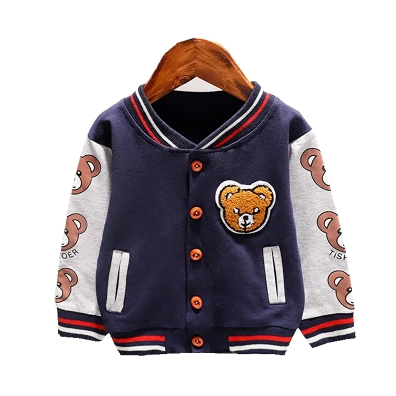 Jacken Frühling Autumn Baby Cartoon Kleidung Kinder Jungen Mädchen Modedruck Jacke Kinder Kindswear Kleinkind Casual Clothing 230814