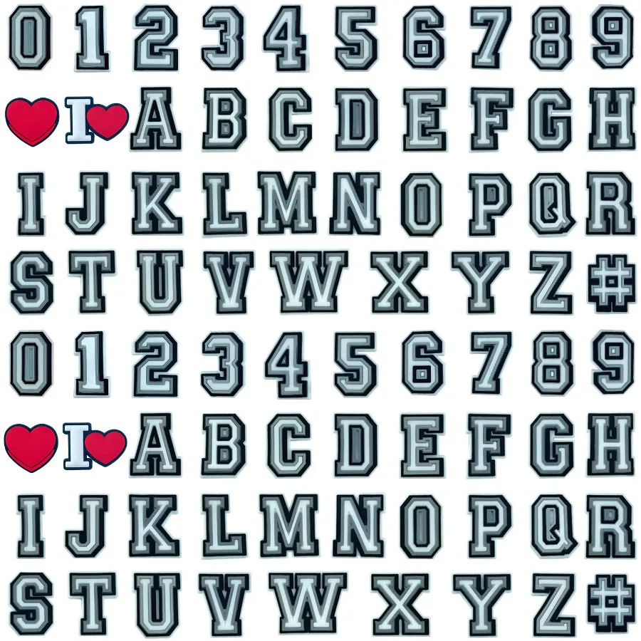 Croc store pins letters