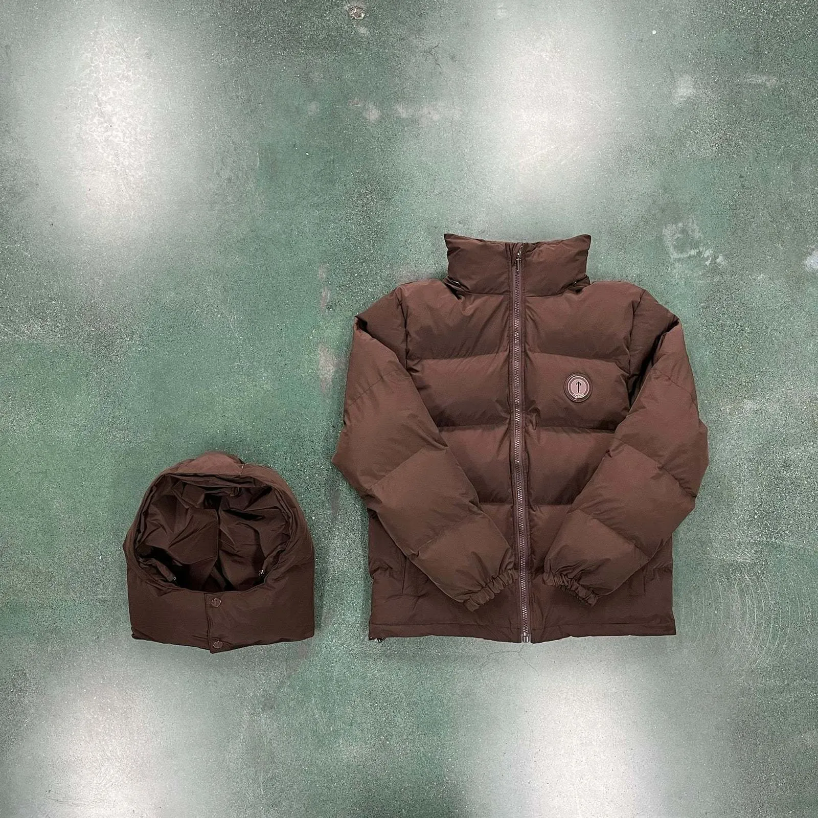 Men S Jackets Trapstar Carta de Londres Bordada Bordida Bordida Brown In Stock Women Men Puffer Jacket abrigos 230814