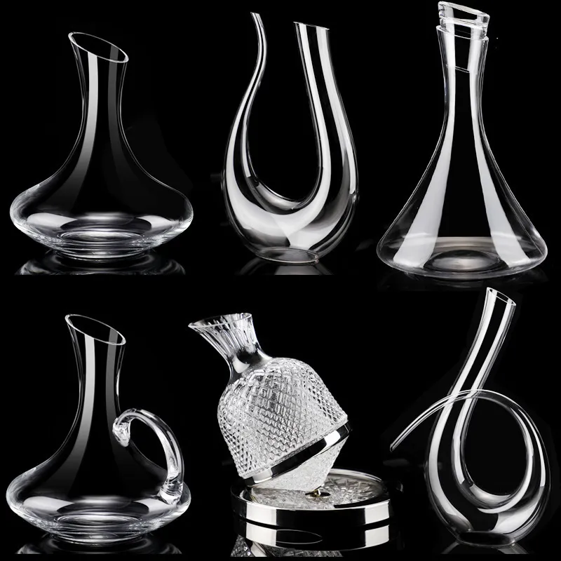 Barverktyg Högkvalitet Crystal Glass Red Wine Decanter Hushållen Dispenseuropean Jug Personality Set 230814