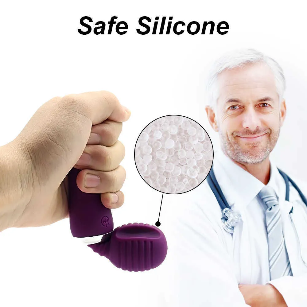 NXY Vibrators Mini-Stab-Massagegerät, kleinster handlicher Av-Vibrator mit 10 starken Vibrationen, G-Punkt und Klitoris-Stimulation_voghion.com