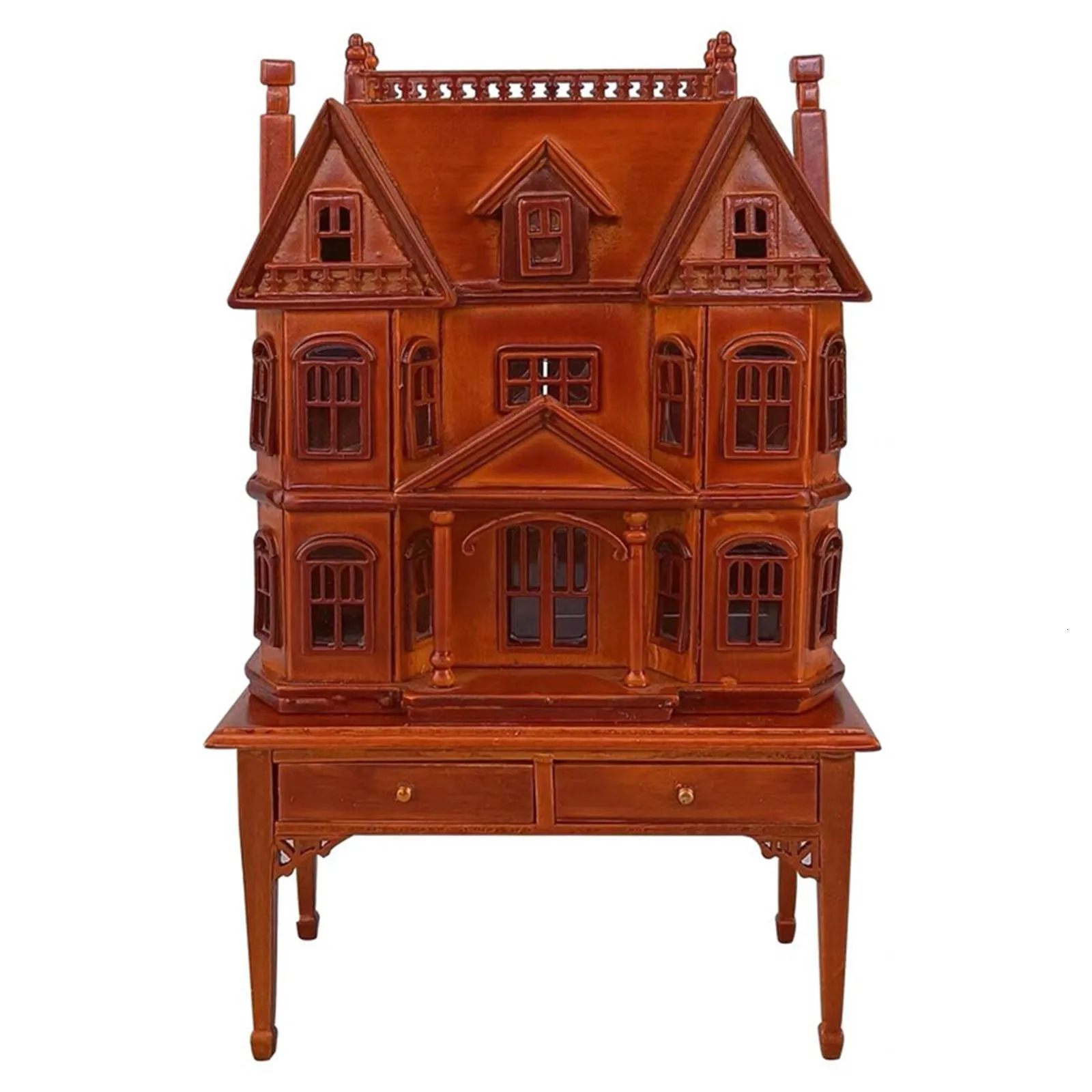 Tools Workshop Dollhouse Miniature 1/12 Schaal Tabel Display Cabinet Villa Gifts Creative Wooden 230812