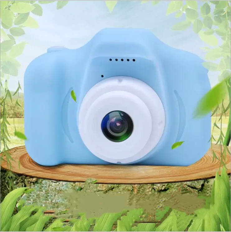 Kids Camera Hot Xmas Children Mini Digital Camera Cartoon Cam 8MP SLR Camera Toys for Birthday Gift 2 Inch Screen Take Photo B6966