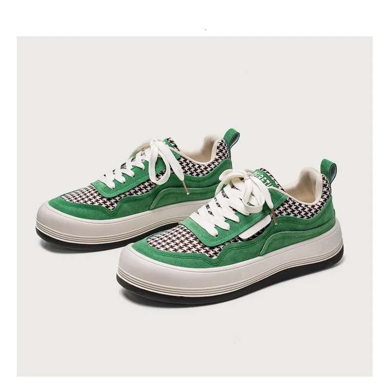 Dress Shoes Korean Style Men s Canvas Green Harajuku Casual Sneakers Men Platform Skateboard Streetwear Mens Vulcanized 230814