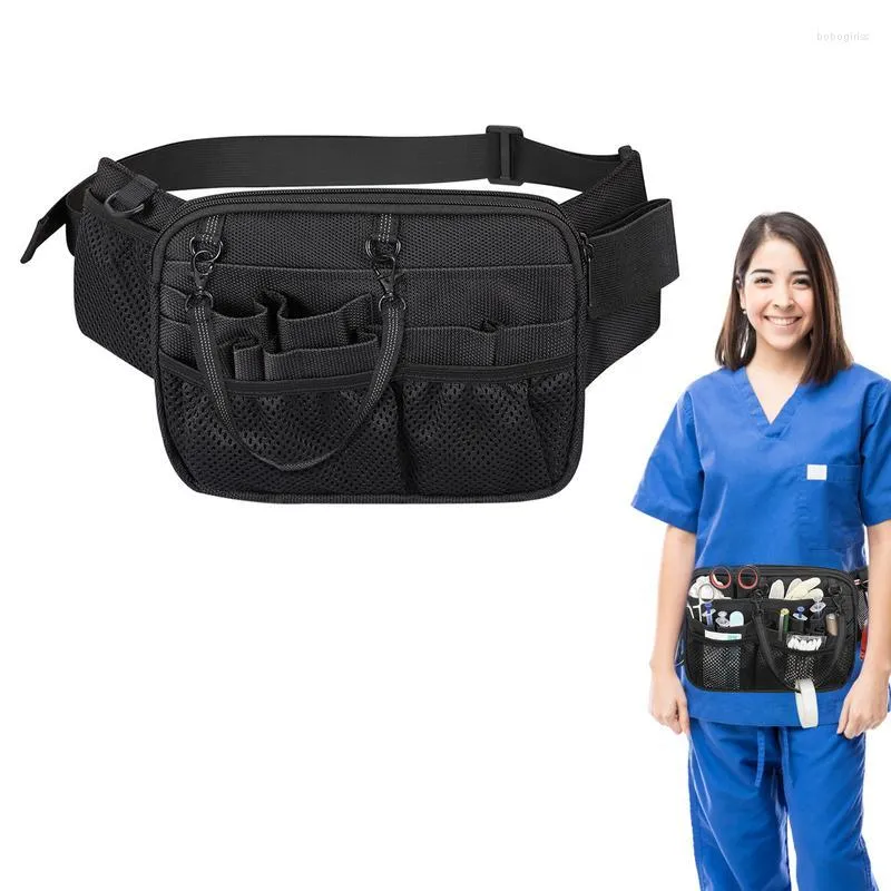 Torby do przechowywania Organizator Organizator Baga paska wielokompartujące narzędzie do kieszonkowym pakiet Fanny Pack dla pielęgniarek