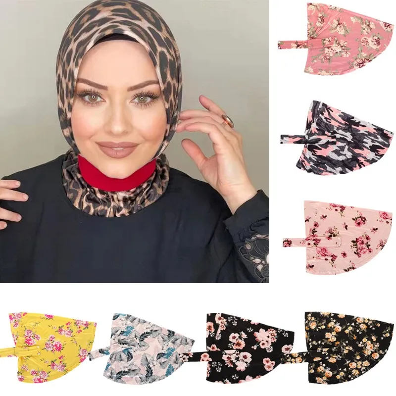 Neue sofortige Hijab -Frauen Muslimin innerer Schal Amira Wrap Bonnet Hat Cap Islamic Headscarf Turban Knöpfe unterstrichen