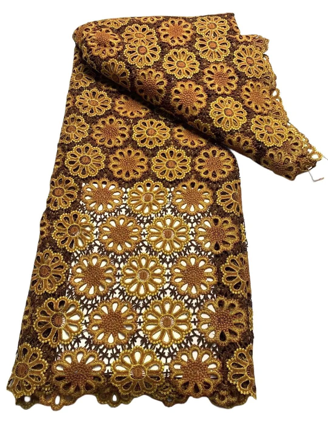 2023 Süt ipek 5 metre Nijeryalı kadın yemek partisi kumaş kordon dantel dikiş zanaat giyim tekstil dikiş zanaat bayanlar akşam resmi elbise en yeni yq-1016